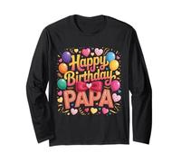 OMG It's My Papa's Birthday Daddy Dad Papa Padre Maglia a Manica