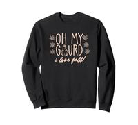 OMG OH My Gourd I Love Fall Divertente Foglie d'Autunno Meme Felpa