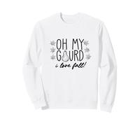 OMG OH My Gourd I Love Fall Divertente Foglie d'Autunno Meme Felpa