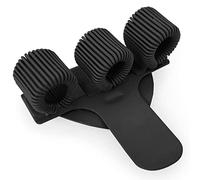 OMG - Portapenne triplo con clip per taschino, in metallo, ideale per dottori, infermieri e piloti, 1 unità, colore: nero