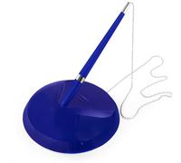 OMG Reception Penna Con Catena e Base - Blu Barile - Black Ink + Ricambio