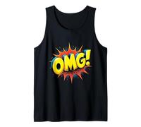 OMG Uomini Donne Bambini Cool Retro Pop Art Fumetti Stile Amante Canotta