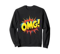 OMG Uomini Donne Bambini Cool Retro Pop Art Fumetti Stile Amante Felpa