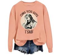 Omg You Guys That's Not What I Said Jesus Felpa, Arancione, XL