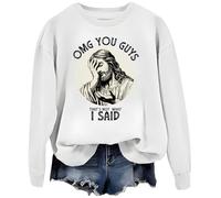 Omg You Guys That's Not What I Said Jesus Felpa, bianco, M