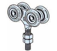 Omge art 53 carrello a 4 ruote in acciaio per porta porte scorrevoli