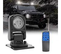 OMGGYER Faro da lavoro a LED da 12 V, per esterni, girevole a 360°, con telecomando, per auto, escavatore, rimorchi, trattori, camion, SUV offroad