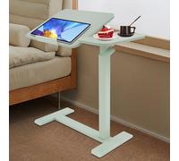 OMGGYER Tavolo per computer portatile con piano del tavolo, inclinabile, altezza regolabile, per divano, letto o ufficio (verde)