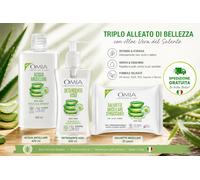 OMIA Aloe Kit Detersione Viso 3 Pezzi Detergente Acqua Micellare Salviette Aloe