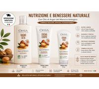 OMIA Argan Kit Benessere Corpo e Viso 3 Pezzi Bagno Seta Crema Corpo Crema Viso