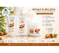 OMIA Argan Routine Capelli Nutriente Kit 3 Pezzi Shampoo Balsamo Maschera