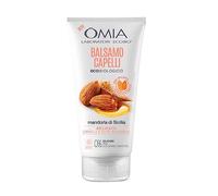 Omia, Balsamo Capelli Eco Bio con Mandorla di Sicilia per Capelli e Cute Sensibile, Formula Delicata, Balsamo per Lavaggi Frequenti, Senza Siliconi e SLES, Flacone da 180 ml
