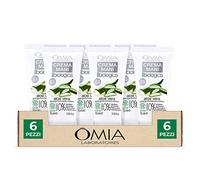 Omia, Crema Mani Ecobio Aloe Vera, Crema Nutriente e Protettiva per Mani Secche e Delicate - Dermatologicamente Testato, Senza SLES e PEG - Confezione da 6 Pezzi da 75 ml