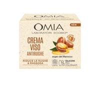 Omia, Crema Viso Antirughe all'Argan del Marocco e Acido Ialuronico, Riduce le Rughe e Rassoda la Pelle, Senza Siliconi e Coloranti, Adatta a Tutti i Tipi di Pelle, 50 ml