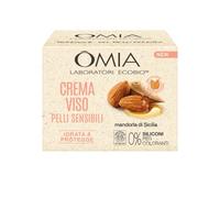 Omia, Crema Viso Idratante alla Mandorla di Sicilia, Idrata e Protegge la Pelle, Formula Lenitiva Senza Siliconi e Coloranti, Adatta a Pelli Sensibili, 75 ml