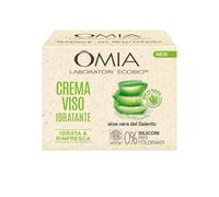 Omia, Crema Viso Idratante all'Aloe Vera del Salento, Idrata e Rinfresca la Pelle del Viso, Senza Siliconi e Coloranti, Adatta a Tutti i Tipi di Pelle, 75 ml