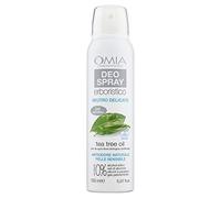 Omia, Deo Spray Erboristico con Tea Tree Oil, Deodorante Rinfrescante e Antiodore, Senza Sali di Alluminio e Gas, Freschezza per 24 ore, Deodorante Uomo e Donna, Dermatologicamente Testato - 150 ml