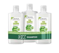 Omia, Fisio Shampoo Eco Bio con Aloe Vera del Salento per Capelli Normali, Idratante ed Equilibrante, Shampoo per Lavaggi Frequenti, Senza Siliconi e SLES, 3 Flaconi da 200 ml