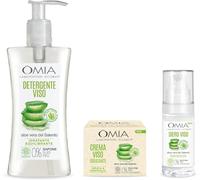 Omia, Kit Routine Viso, Set Cura Viso con Crema Idratante, Siero e Gel, con Aloe Vera del Salento per Tutti i Tipi di Pelle, Kit Trattamento Skin Care - Esclusiva Amazon