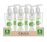 Omia Laboratori Ecobio Detergente Viso e Occhi Ecobiologico Struccante Idratante Equilibrante con Aloe Vera per Pelli Miste e Grasse Senza Sapone Certificato ICEA Eco Bio Cosmesi - 6 Flaconi da 200ml