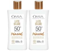 Omia, Latte Solare Mineral SPF50+ Viso e Corpo, Protezione Solare Molto Alta, Per Pelli Molto Chiare e Sensibili al Sole, Con Filtro Minerale e Ingredienti di Origine Naturale, Flacone da 200 ml