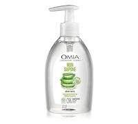 Omia - Non Sapone Eco Bio con Aloe Vera del Salento, Sapone Liquido per le Mani e per il Viso, Azione Idratante, Addolcente e Rinfrescante, Dermatologicamente Testato - Flacone da 300 ml
