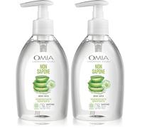 Omia - Non Sapone Eco Bio con Aloe Vera del Salento, Sapone Liquido per le Mani e per il Viso, Azione Idratante, Addolcente e Rinfrescante, Dermatologicamente Testato - Flacone da 300 ml