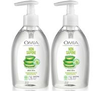 OMIA Non Sapone Viso Mani Aloe Vera 2x300 ml Detergente