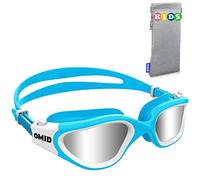 OMID Occhialini da nuoto per bambini, P2mini, polarizzati, comodi, per bambini dai 6 ai 14 anni (G1MINI-blu-argento)