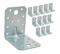 OMIDEAS 12 x Squadretta di Giunzione Angolare ( 70 x 70 x 55 x 2.5 ) Squadretta Rinforzata Zincate