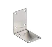 OMIDEAS 8 x Staffe angolari (70 × 70 × 50) robuste, staffe d’angolo per legno e metallo, connettore a L in acciaio inox