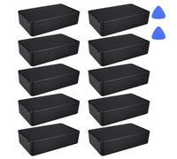 OMIGA 10 Pezzi Contenitore per Circuiti in Plastica Scatola Derivazione Esterna Plastica ABS Impermeabile per Strumenti Alimentatori Progetti Elettronica (Nero/10 x 6 x 2.5 cm)