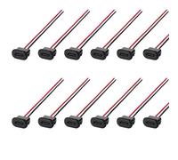 OMIGA 12 Pz USB C Femmina a 2 Fili con Fibbia a Scatto Connettore USB Tipo C a Saldare per DIY Presa USB da Pannello Presa USB Moto e Altro Ancora