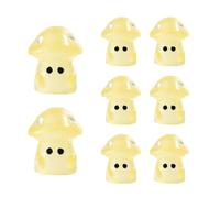 omiinitio 100 funghi luminosi multicolori scuri per accessori per casa delle fate e case delle microbambole per presentazione di piccoli funghi terrari