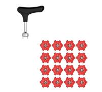 omiinitio 16 punte da golf di ricambio per scarpe da golf, giri rapidi, girando tuberi a vite, non pieghevoli, facili da usare, non troppo modesti