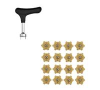 omiinitio 16 punte da golf di ricambio per scarpe da golf, giri rapidi, girando tuberi a vite, non pieghevoli, facili da usare, non troppo modesti