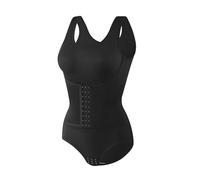 omiinitio Body shapewear regolabile a vita alta, snello, sollevamento dei glutei, compressione invisibile, in nylon, biancheria intima per il sollevamento dei glutei, Nero , 3XL