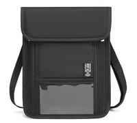 omiinitio Borse a tracolla da viaggio con blocco del passaporto della famiglia, per viaggi semplici, design semplice per uomini e donne, borsa da viaggio, portafoglio per passaporto di famiglia, Nero