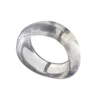 omiinitio Bracciale alla moda robusto in resina sintetica gioielli morbido colore misto per l'uso quotidiano accessori da donna alla moda comodo bracciale ombré in resina marrone, Taglia unica, come