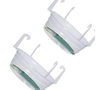 omiinitio Chiaro Rotondo Pendii In Plastica Cestello Cestino Vaschetta Goccia Per La Visibilità Della Radice Della Pianta E Il Cerchio Di Drenaggio Base Trasparente