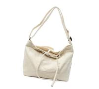 omiinitio Donne Alla Moda Borsa A Tracolla Tela Crossbody School Portafoglio Grande Capacità Per Viaggi Del Giornaliero Donne Grande Capacità Scuola Spalla Tela Crossbody, beige.