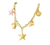 omiinitio Elegante e con ciondolo a forma di conchiglia, collana elegante a colarbone, perfetta per gli amanti del mare e degli amanti della natura, ciondolo dal design unico, Taglia unica, come