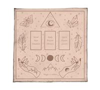 omiinitio Elegante Tovaglia di Velluto Portatile Stuoie Di Probabilità Con Opere D'Arte Mistiche Per Meditazioni Spirituali E Decorazione Domestica Panno Colorato Tarocchi