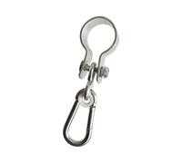 omiinitio Gancio Swing Shackle in acciaio inox, facile da configurare per parchi giochi sul cortile, struttura in legno, resistente alle intemperie, gancio oscillante