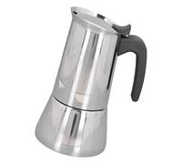 omiinitio Macchina Da Caffè Portatile Per 2/4 Tazze. Costruzione In Acciaio Inox Adatto Tutti i Forni Ideale Viaggio E Campeggio. Pentole In Acciaio Inox