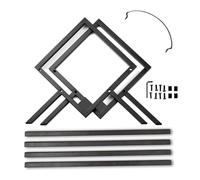 omiinitio Moderno supporto per schermi da desktop per la casa, accessorio alla moda, base in metallo, per album, registrazione domestica