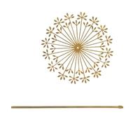 omiinitio Palo di ferro resistente alle intemperie, strumento di decorazione per piante da giardino, prato, aiuole, in acciaio decorativo