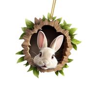 omiinitio Pratico Colorato Coniglio Ornamento Albero Pendente Adatto Per La Decorazione Di Soggiorno Classi E Finestra Decorazione Acrilica