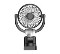 omiinitio Ventola USB per auto, rotazione a 360 gradi, 3 velocità, silenziosa, per cruscotto, USB, forte per auto