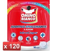 OMINO BIANCO 120 PEZZI - PZ.10 IN 12 CONFEZIONI ADDITIVO SMACCHIANTE IDROCAPS